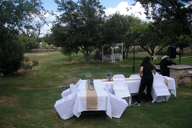 "Finishing Touches on Tables"